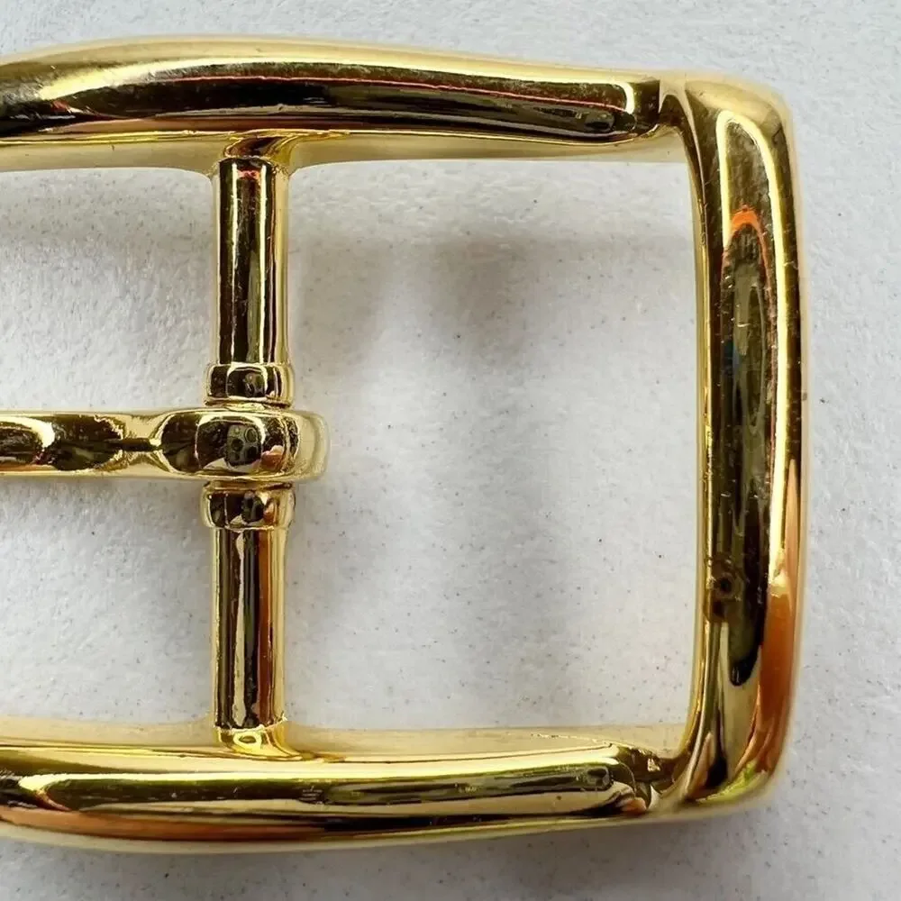Vintage Gold Tone Simple Basic Belt Buckle for up to 1 Inch Belt